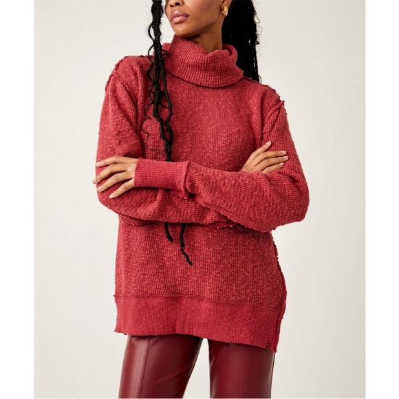 Free People Sweaters - Free People Tommy Turtleneck Sweater/
Blended Berry.  Size small.   NWOT